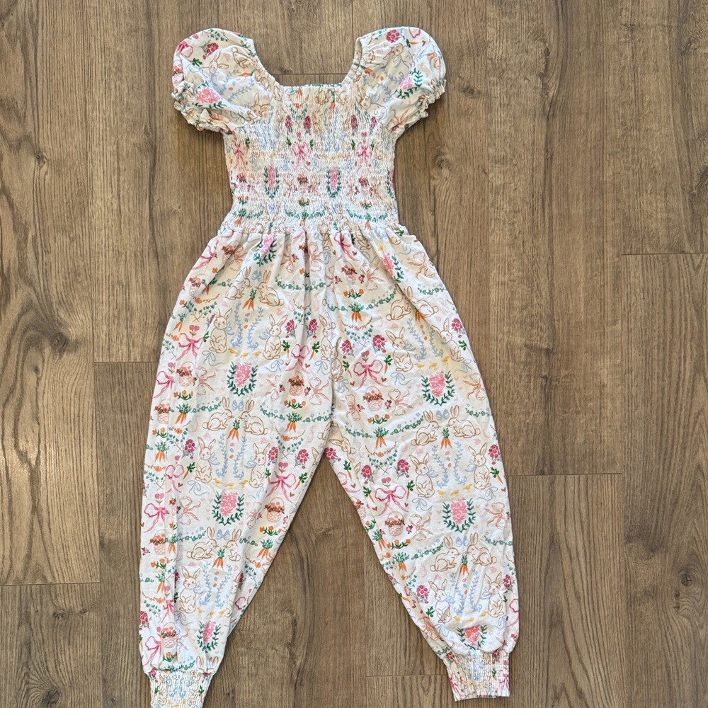 SweetHoney Pastel Floral Kids Romper